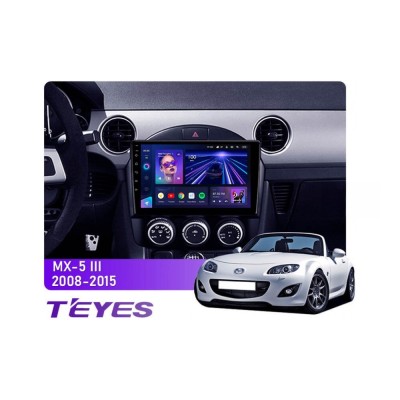 Штатна магнітола Teyes CC3 6+128 Gb Mazda MX-5 3 NC 2008-2015 9"