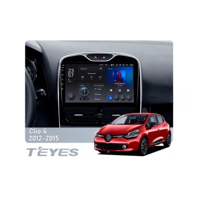 Штатна магнітола Teyes X1 2+32 Gb Wi-Fi Renault Clio 4 BH98 KH98 2012-2015 10"