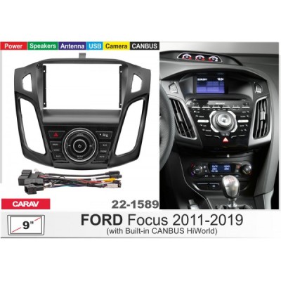 Переходная рамка Carav Ford Focus (22-1589)