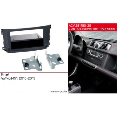 Перехідна рамка ACV Smart ForTwo (281190-29)