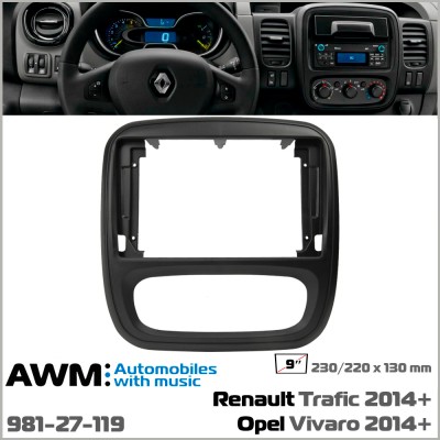Перехідна рамка AWM Opel, Renault (981-27-119)