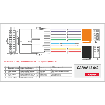 Перехідник ISO CARAV Chevrolet, Hummer, Suzuki, GMC (12-042)