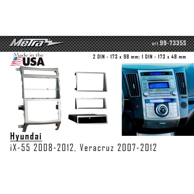 Перехідна рамка Metra Hyundai iX-55, Veracruz (99-7335S)