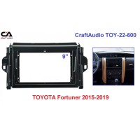 Рамка переходная CraftAudio TOY-22-600 TOYOTA Fortuner 2015-2019 9"