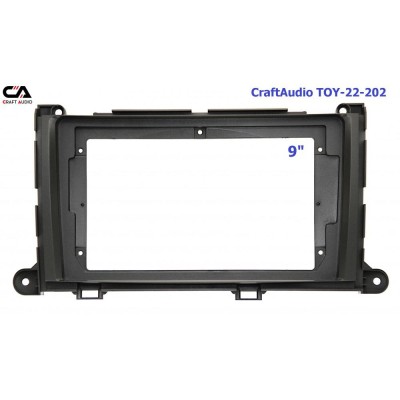 Рамка переходная CraftAudio TOY-22-202 Toyota Sienna 2010-2014 9"