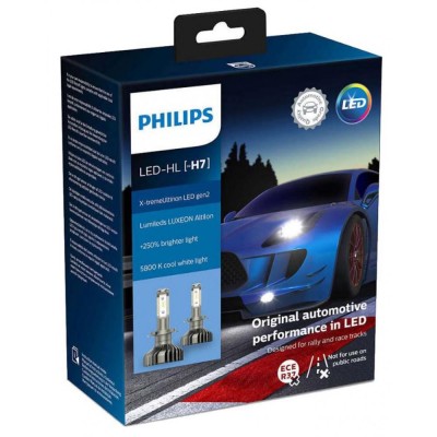 Лампы светодиодные Philips H7 X-tremeUltinon LED Gen2 +250% 11972XUWX2 (2шт.)