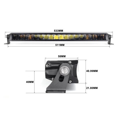 Світлодіодна протитуманна фара дальнього світла Aled 46-20H 140W 6000K 41BD40 1шт.