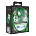 Лампа галогенная Philips H7 ColorVision Green, 3350K, 2шт/блистер 12972CVPGS2