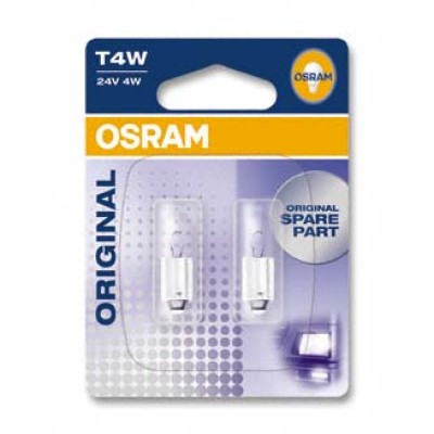 Галогенна лампа OSRAM 3930-02B T4W 24V Ba9S 10X2 Blister