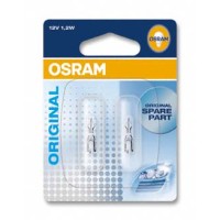 Галогенна лампа OSRAM 2721-02B W1,2W 12V W2x4.6D 10X2 Blister