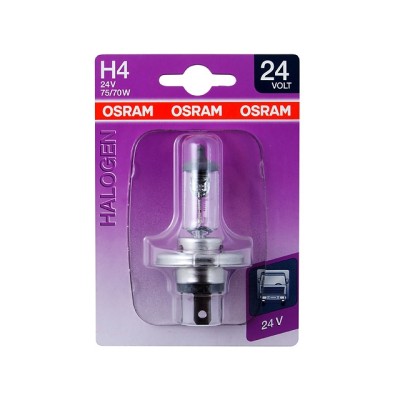 Галогенна лампа OSRAM H4 64196-01B 75/24V 70W P43T 10X1 Blister