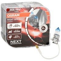 Галогенная лампа OSRAM 64151NL H3 Night Breaker LASER NG +150% 55W 12V Pk22s HardDuopet