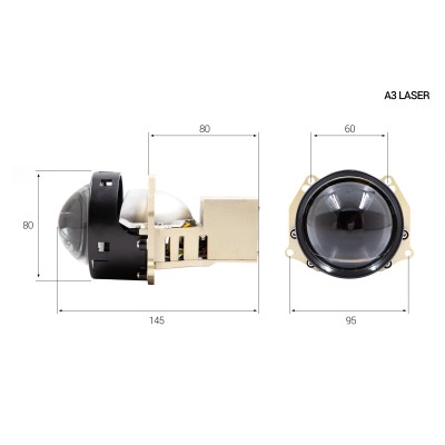 Комплект линз Infolight A3-Laser BI-LED