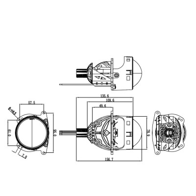 Комплект лінз Infolight A5 BI-LED