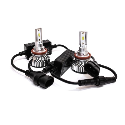 Комплект світлодіодних ламп AllLight F2 H11 50W 6500K 7000lm с вентиляторами (Philips technology)