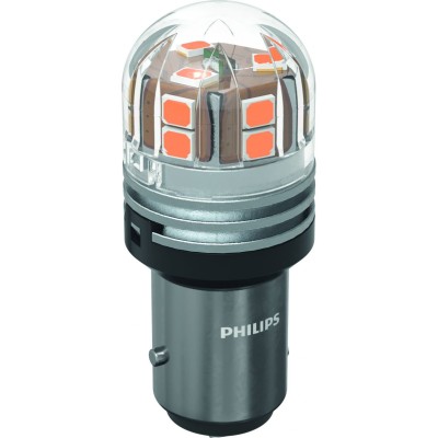Комплект світлодіодних ламп PHILIPS 11499AU70X2 PY21/5W LED Ultinon Pro7000 BAY15d AMBER 12/24V