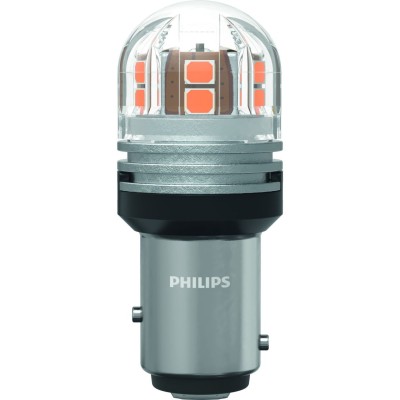 Комплект світлодіодних ламп PHILIPS 11499AU70X2 PY21/5W LED Ultinon Pro7000 BAY15d AMBER 12/24V