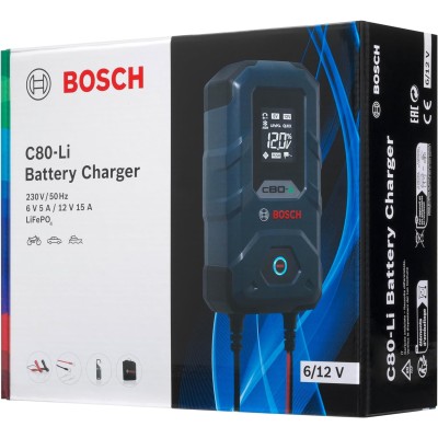 Зарядное устройство для аккумуляторов Bosch C80-LI 6/12V 15A (0189921080)