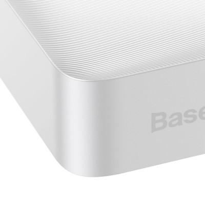 Baseus Bipow Digital Display 20000mAh 15W 3A 2USB + Type-C белый