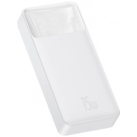 Baseus Bipow Digital Display 20000mAh 15W 3A 2USB + Type-C белый