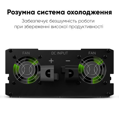 Преобразователь напряжения Green Cell PRO INVGC10 12V to 230V 2000W/4000W модифицированный синус