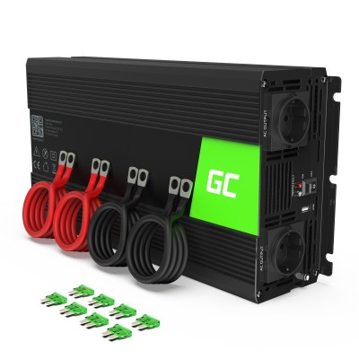 Преобразователь напряжения Green Cell 12V to 230V 2000W/4000W чистий синус