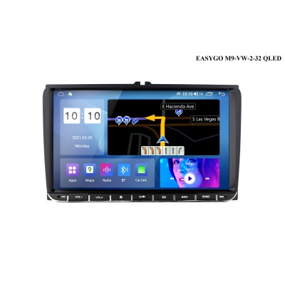 Универсальное головное устройство EasyGo M9-VW-2-32 QLED Volkswagen Universal