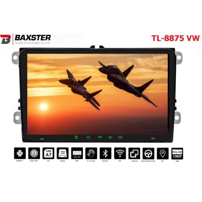 Штатна магнітола Baxster TL-8875 VW універсальний 1/16