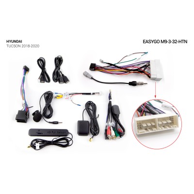 Штатна автомагнітола EasyGo M9-3-32-HTN Hyundai Tucson 2018-2020