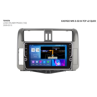 Штатное головное устройство EasyGo M9-3-32-B-TCP v2 QLED Toyota Land Cruiser Prado (150)