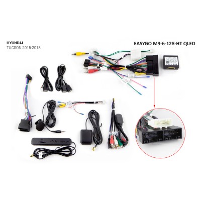 Штатное головное устройство EasyGo M9-6-128-HT QLED Hyundai Tucson