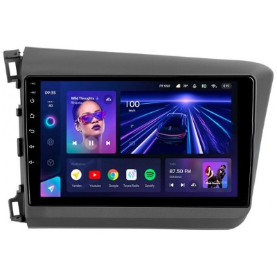 Штатна магнітола Teyes CC3 6+128 Gb 360° Honda Civic 9 FB FK FD 2011-2015 9"