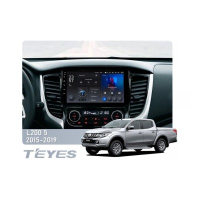 Штатна магнітола Teyes X1 2+32 Gb Wi-Fi Mitsubishi L200 5 2015-2019 Manual air conditioning 9"