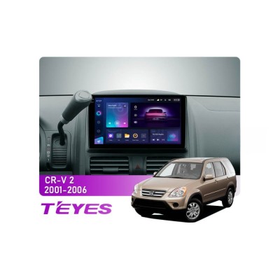 Штатна магнітола Teyes CC3 2k 6+128 Gb 360° Honda CR-V 2 2001-2006 9"