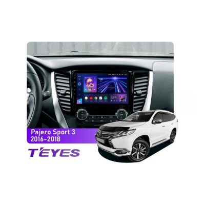 Штатна магнітола Teyes CC3 4+64 Gb Mitsubishi Pajero Sport 3 2016-2018 9"