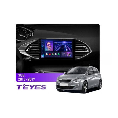 Штатна магнітола Teyes CC3 4+64 Gb Peugeot 308 T9 308S 2013-2017 9"