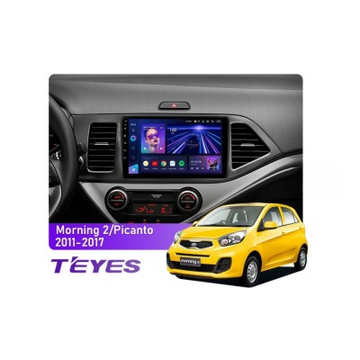 Штатна магнітола Teyes CC3 6+128 Gb 360° Kia Morning 2, Picanto 2011-2017 9"