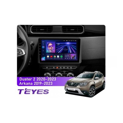 Штатна магнітола Teyes CC3 4+64 Gb Renault Duster HM 2 2020-2023, Arkana 1 2019-2023 10"