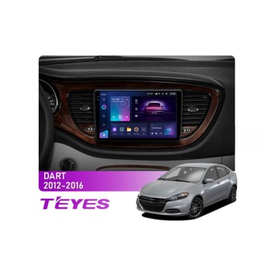Штатна магнітола Teyes CC3 2k 6+128 Gb 360° Dodge Dart 2012-2016 9"