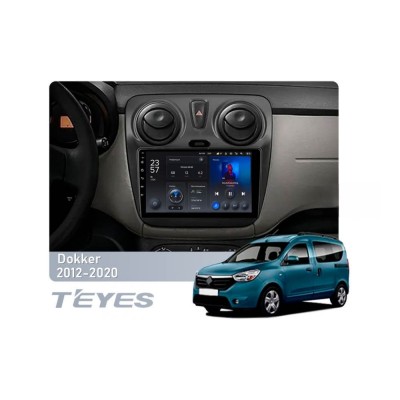 Штатна магнітола Teyes X1 2+32 Gb Wi-Fi Renault Dokker 2012-2020 9"