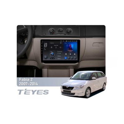 Штатна магнітола Teyes X1 2+32 Gb Wi-Fi Skoda Fabia 2 2007-2014 10"