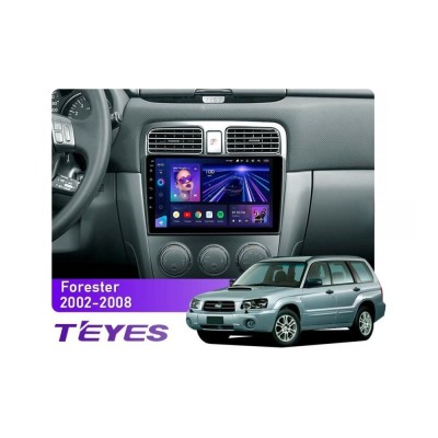 Штатна магнітола Teyes CC3 6+128 Gb Subaru Forester SG 2002-2008 9"