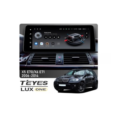 Штатна магнітола Teyes LUX ONE 6+128 Gb BMW X5 E70/Х6 Е71 CCC 2006-2014 12.3"