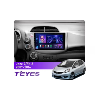 Штатна магнітола Teyes CC3 4+64 Gb Honda Jazz 2 GG, Fit 2 GE 2007-2014 10"