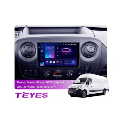 Штатна магнітола Teyes CC3 2k 3+32 Gb для Renault Master 2010-2019 / Nissan NV400 2010-2020 / Opel Movano 2 2010-2019 (F1) 10"