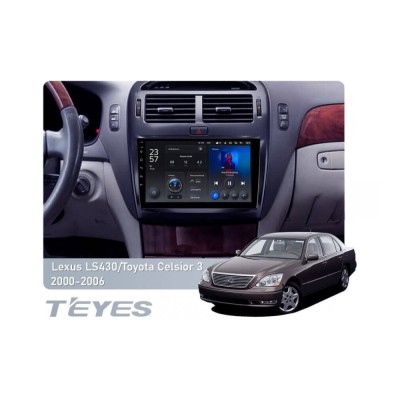 Штатна магнітола Teyes X1 2+32 Gb Wi-Fi Lexus LS430 XF30, Toyota Celsior XF30 (F1) 2000-2006 9"