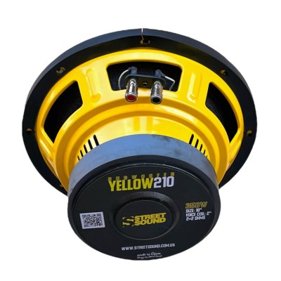 Сабвуфер Street Sound YELLOW210 (2+2 Ом)