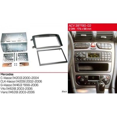 Перехідна рамка ACV Mercedes Vito, Viano, W639, W203, W209, W463 (381190-02)
