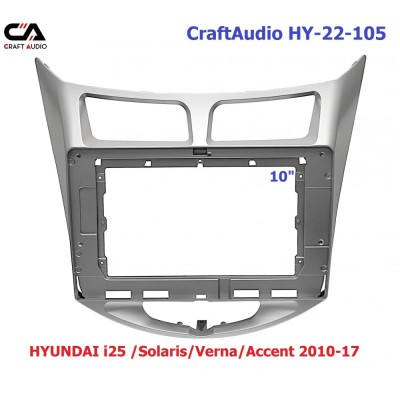 Рамка перехідна CraftAudio HY-22-105 HYUNDAI i25 /Solaris/Verna/Accent 2010-17