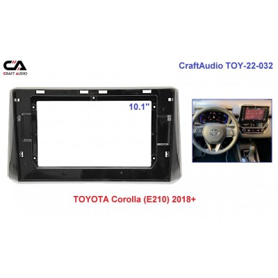 Рамка переходная CraftAudio TOY-22-032 TOYOTA Corolla (E210) 2018+